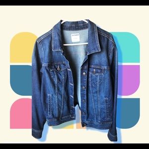 Old Navy dark-wash jean jacket